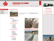 Tablet Screenshot of fraesen-schmid.de